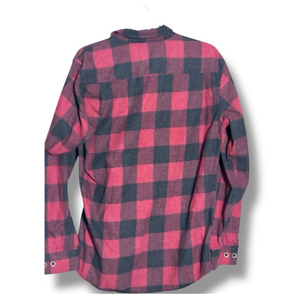 Weatherproof Vintage Cream and Orange Label Red/Black Classic Plaid Long Sleeve - Picture 16 of 16